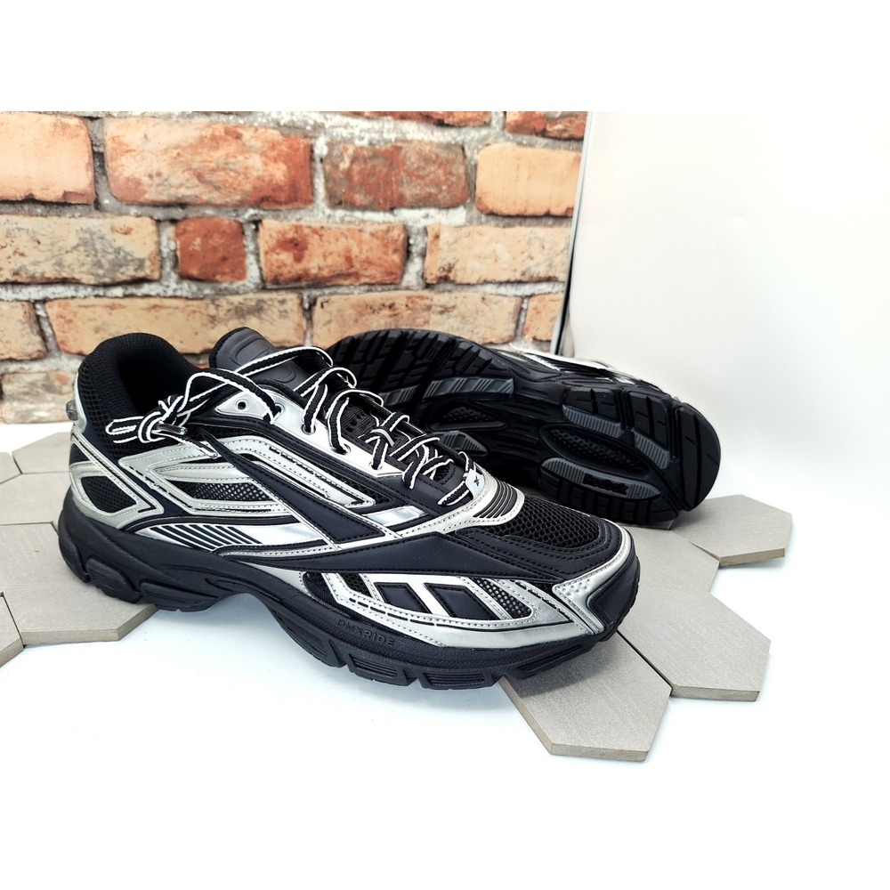 Reebok Premier Road Ultra Black Metallic Silver Men's Sz 11.5 Retro Runner Rare